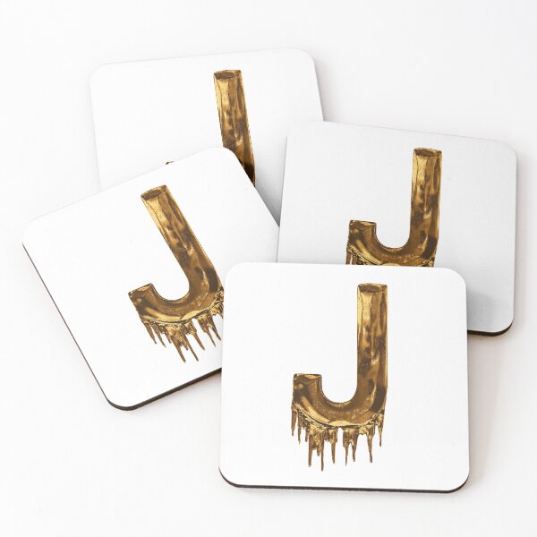 Item preview, Gold Drip Alphabet Letter J designed and sold by MPowerTeez.