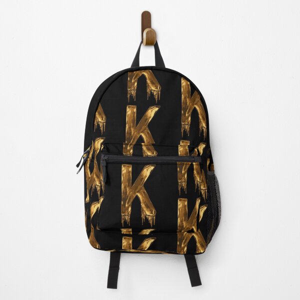 Item preview, Gold Drip On Black Alphabet Letter K designed and sold by MPowerTeez.