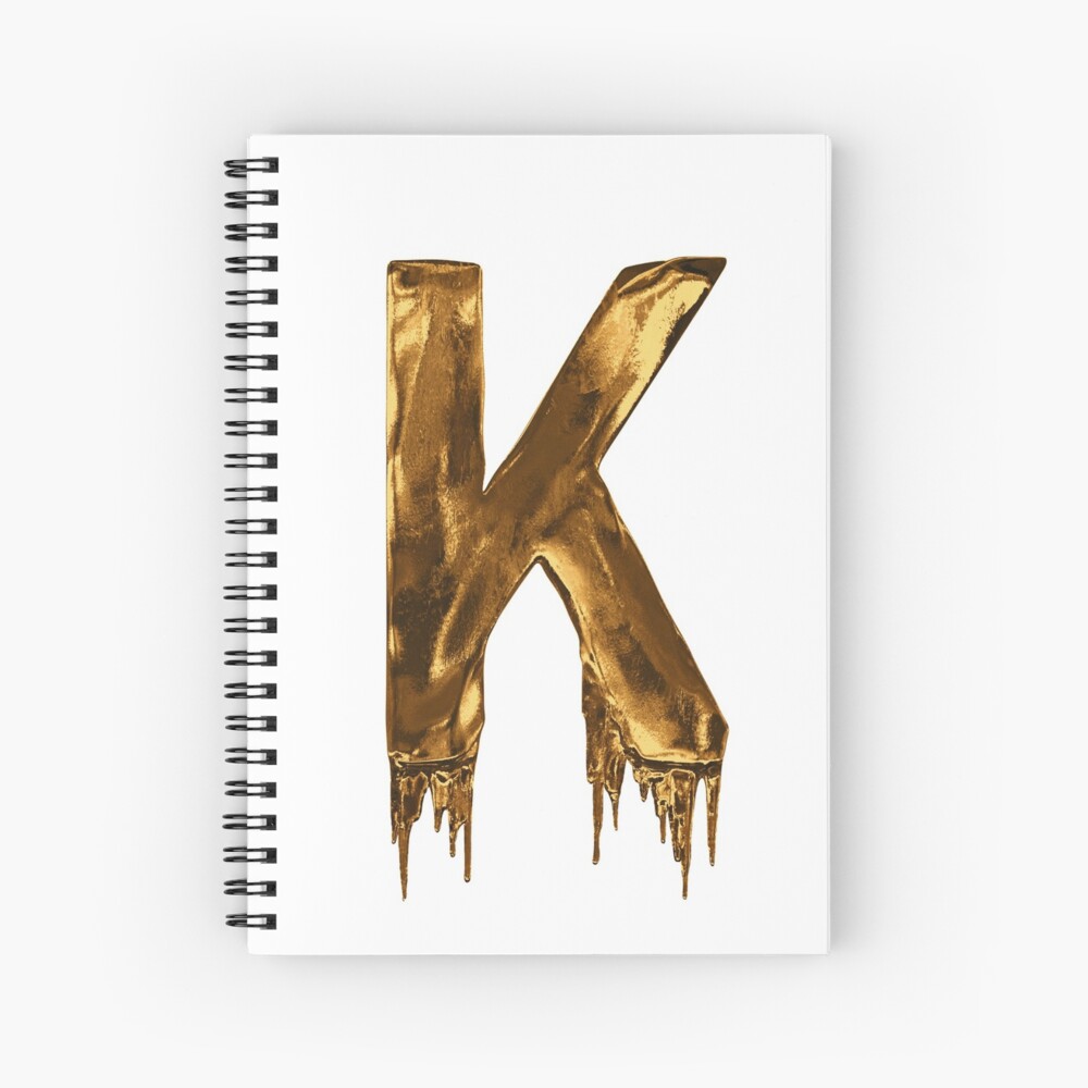 gold drip alphabet letter k art print by mpowerteez redbubble