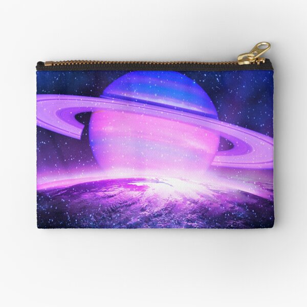 Item preview, Solar Saturn - Pink, Lilac, and Indigo Planet Saturn Design designed and sold by artandsoul38.