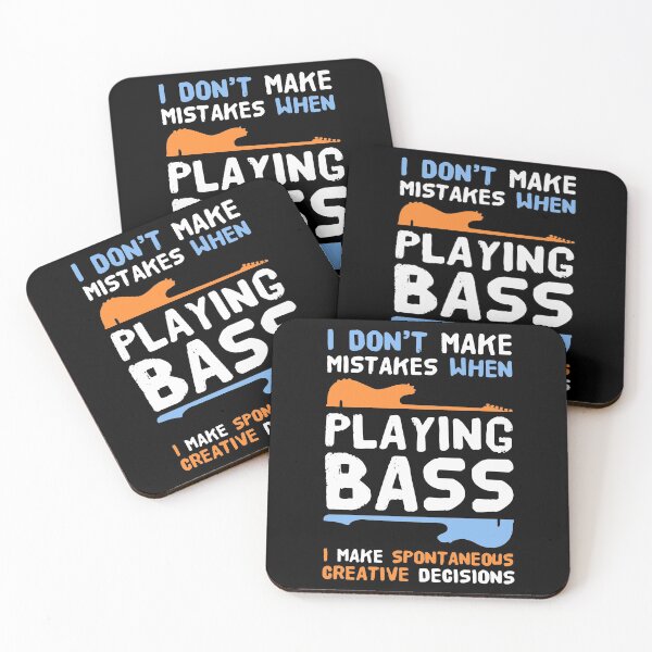 Item preview, I Don't Make Mistakes When Playing Bass I Make Spontaneous Creative Decisions | Bass Guitarist  designed and sold by Dancing Dolphin Crafts.