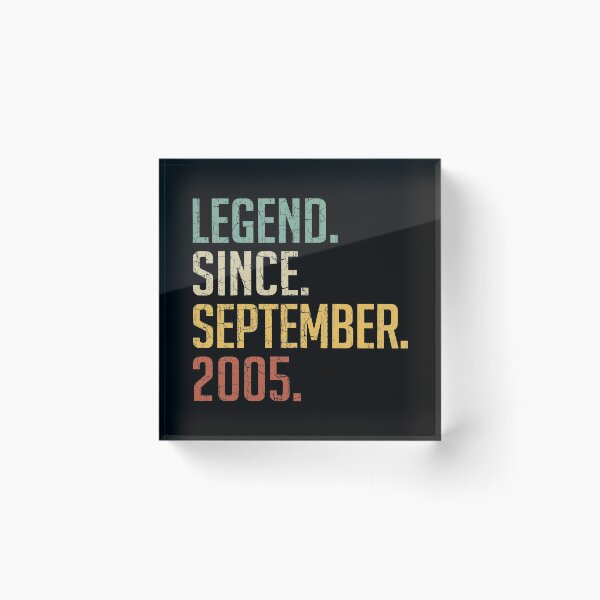 Item preview, Legend Since September 2005 15th Birthday Gift 15 Years Old Vintage September 2005 designed and sold by Takatv.