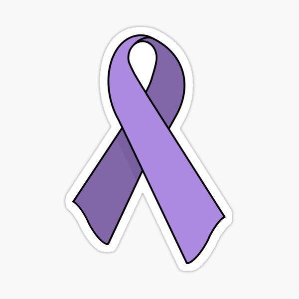 Purple ribbon pancreatic cancer awareness Vector Image