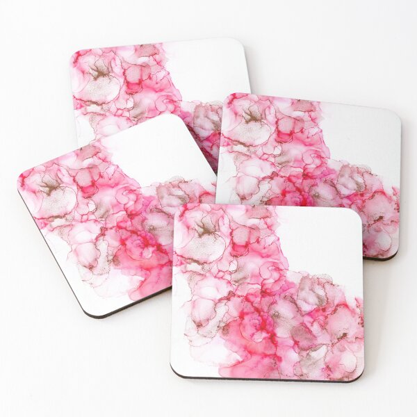 Item preview, Tickled Pink- Abstract Alcohol Ink Painting designed and sold by True Illustration.