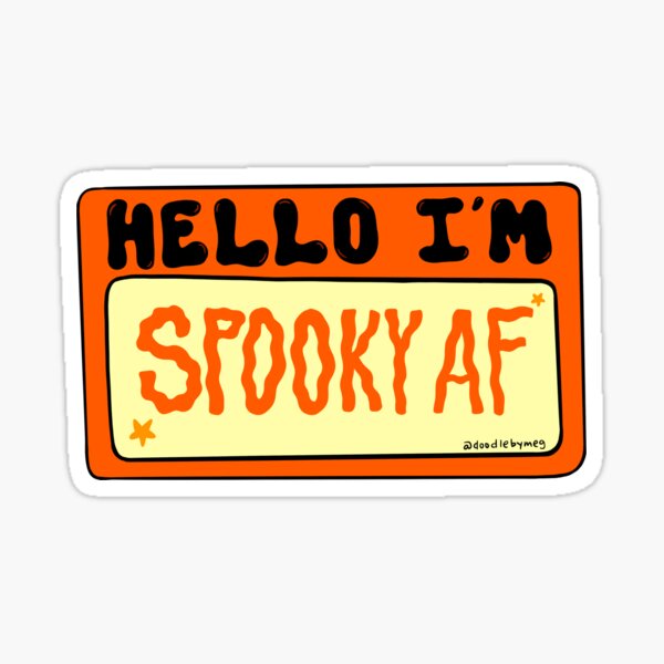 Item preview, Spooky AF designed and sold by doodlebymeg.