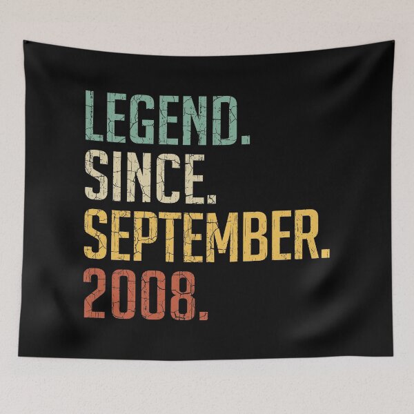 Item preview, Leyenda desde septiembre de 2008 12º regalo de cumpleaños 12 años Vintage septiembre de 2008 designed and sold by Takatv.