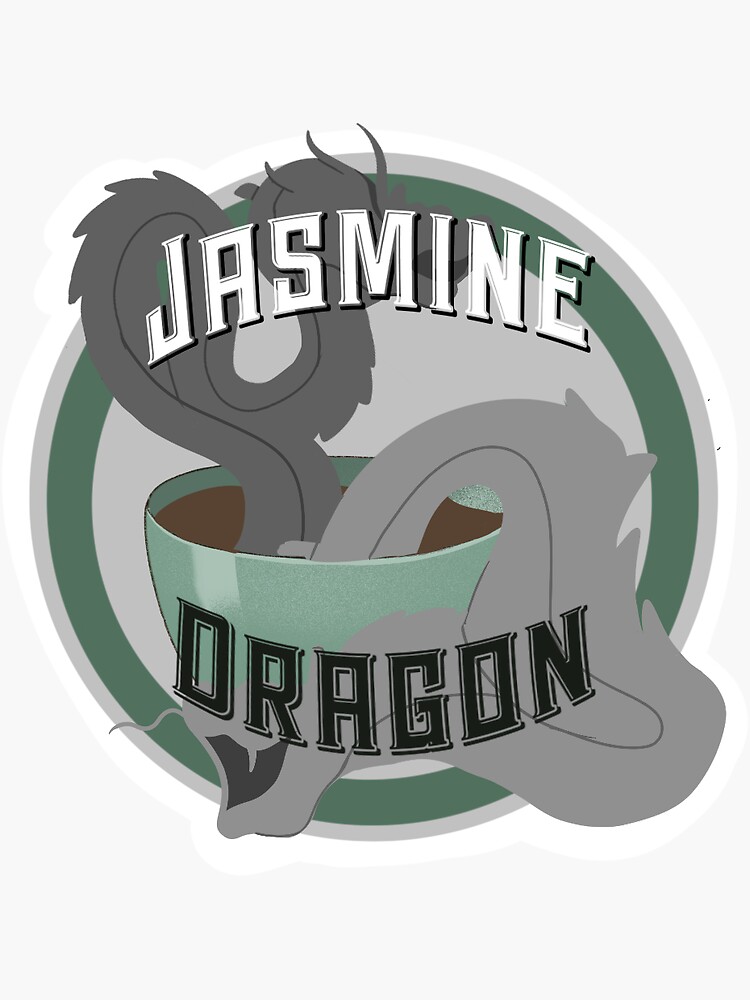 "Jasmine Dragon" Sticker for Sale by kimcheeDesigns Redbubble