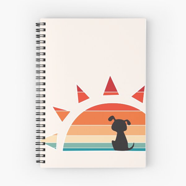 Item preview, sunset doggy retro designed and sold by bravescribbler.