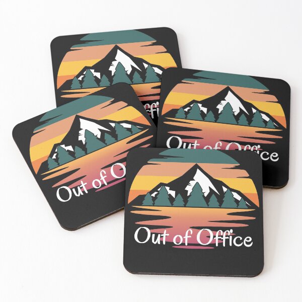 Item preview, Out of Office - Vacation - Mountain Sunset designed and sold by TeesForNerds.
