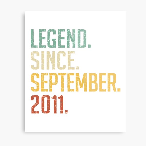 Item preview, Legend Since September 2011 9th Birthday Gift 9 Years Old Vintage September 2011 designed and sold by Takatv.