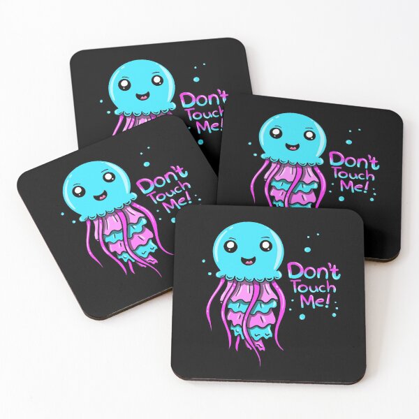 Item preview, Kawaii Jellyfish Don't touch Me Funny Introvert Ocean Graphic  designed and sold by JessieJune.