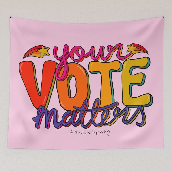 Item preview, Your Vote Matters designed and sold by doodlebymeg.