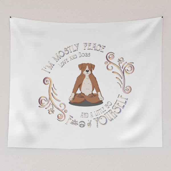 Item preview, Peace Love and Dogs designed and sold by FernwehTrail.