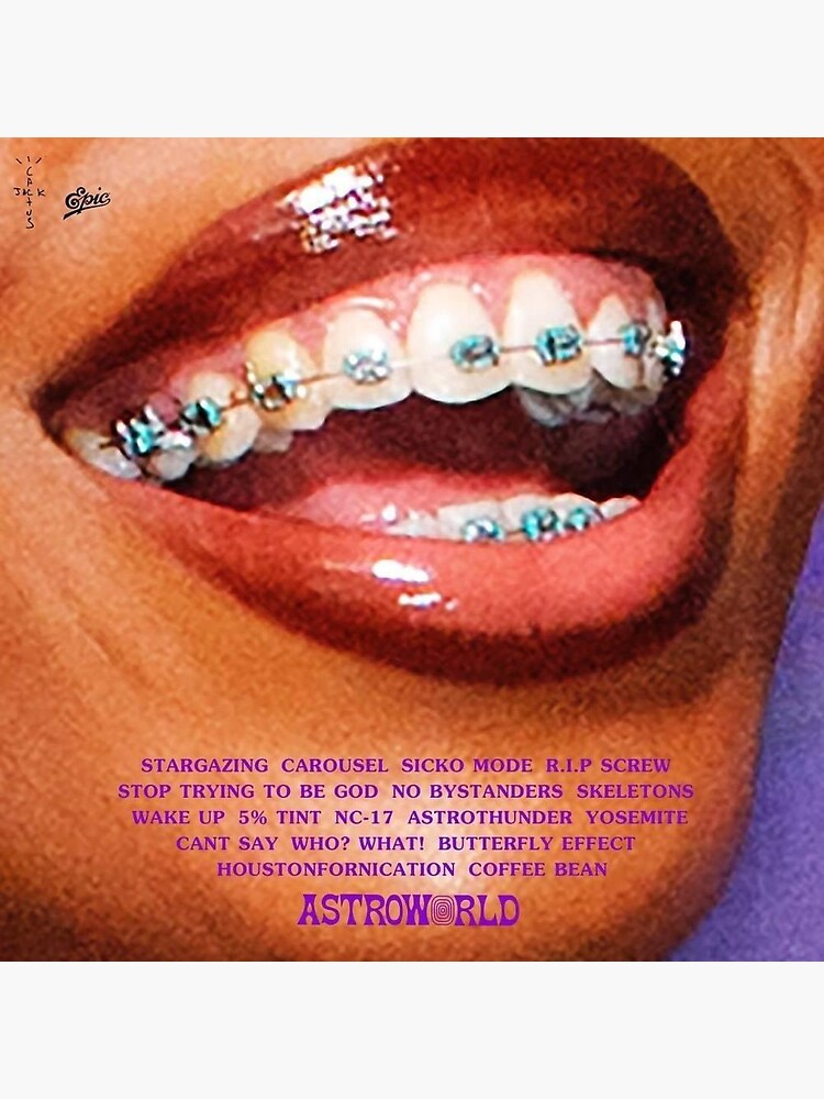 "Astroworld First poster " Sticker for Sale by itsnotsamin Redbubble