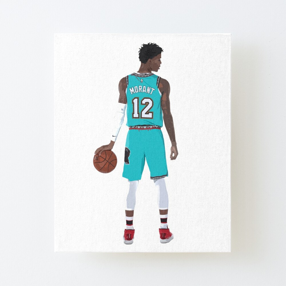 Ja Morant Memphis Grizzlies Jersey Art Board Print by SAYIDOWjpg