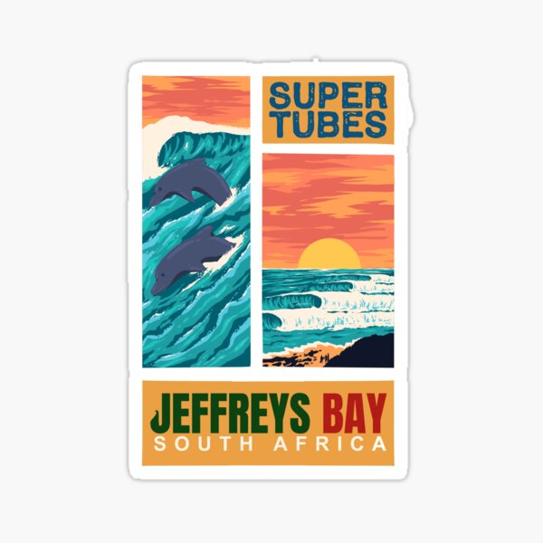 Vista previa del artículo con la obra «Jeffreys Bay - Mejores obras de arte de las olas del mundo - Camisetas-Lonas-Cubiertas-Toallas de playa», diseñado y vendido por JOYSURF-LAB.