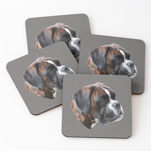 Item preview, Boxer A Beautiful Brindle Boxer Head  designed and sold by ElegantCat.