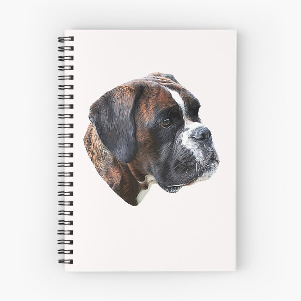 Item preview, Boxer Una hermosa cabeza de boxer atigrada designed and sold by ElegantCat.