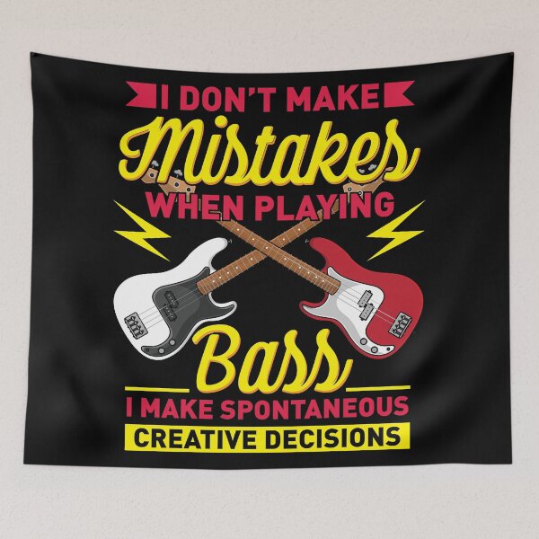 Item preview, I Don't Make Mistakes When Playing Bass I Make Spontaneous Creative Decisions | Bass Guitarist designed and sold by Dancing Dolphin Crafts.