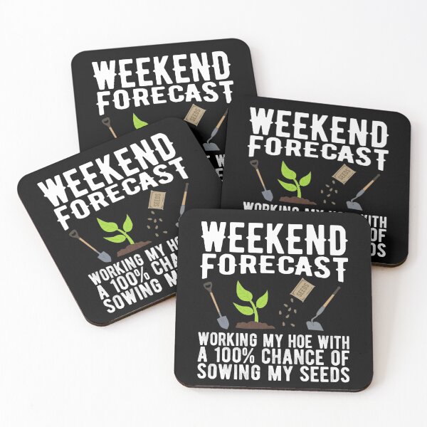 Item preview, Funny Gardening Weekend Forecast Hoeing and Sowing My Seeds designed and sold by Dan66.