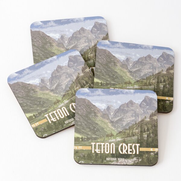 Item preview, Teton Crest vintage looking poster designed and sold by Firandi.