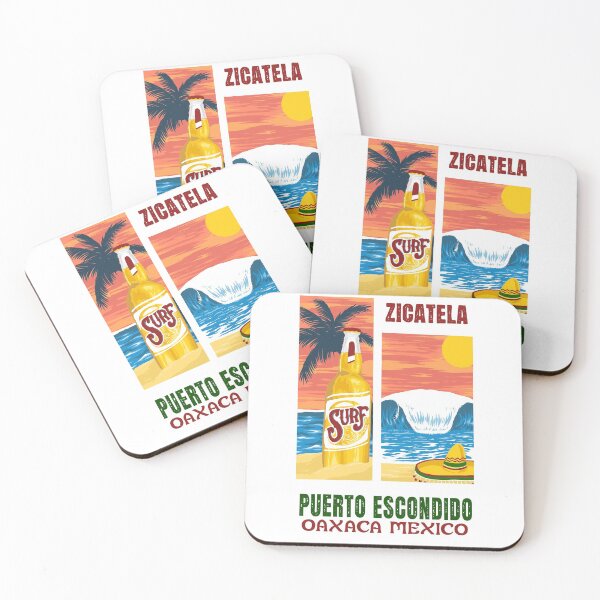 Item preview, Puerto Escondido - Best Waves of the World Artworks - T-shirts-Canvas-Covers-Duvets designed and sold by JOYSURF-LAB.