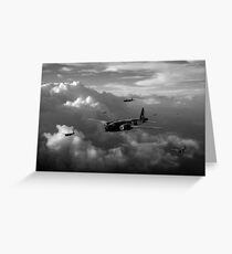 Vickers Wellingtons black and white version Greeting Card