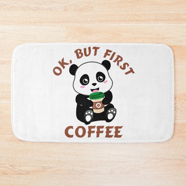 Item preview, Ok, But First Coffee Panda Design designed and sold by mistergoodiez.