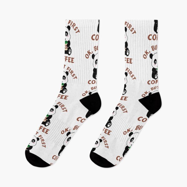 Item preview, Ok, But First Coffee Panda Design designed and sold by mistergoodiez.