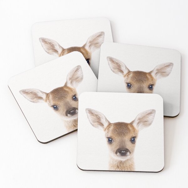 Item preview, Baby Deer, Baby Animals Art Print by Synplus designed and sold by synplus.