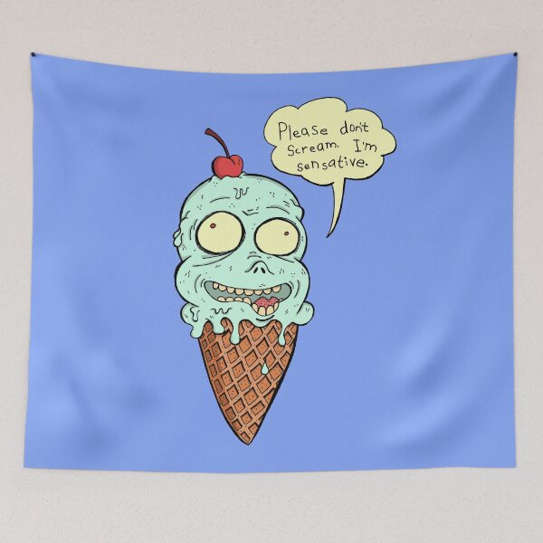 Item preview, Sensitive Summer Ice Cream Creep - Green designed and sold by AwfulWaflePress.