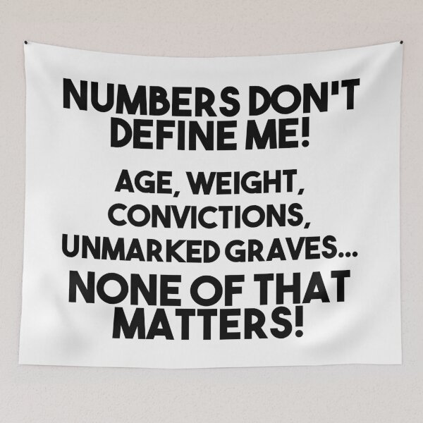 Item preview, Numbers don't define me... designed and sold by BrownRoach.