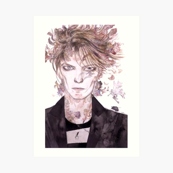 yoshitaka amano - bowie Art Print