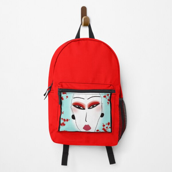 Item preview, Girl with Red Eye Shadow designed and sold by Norma Linda Ventura.