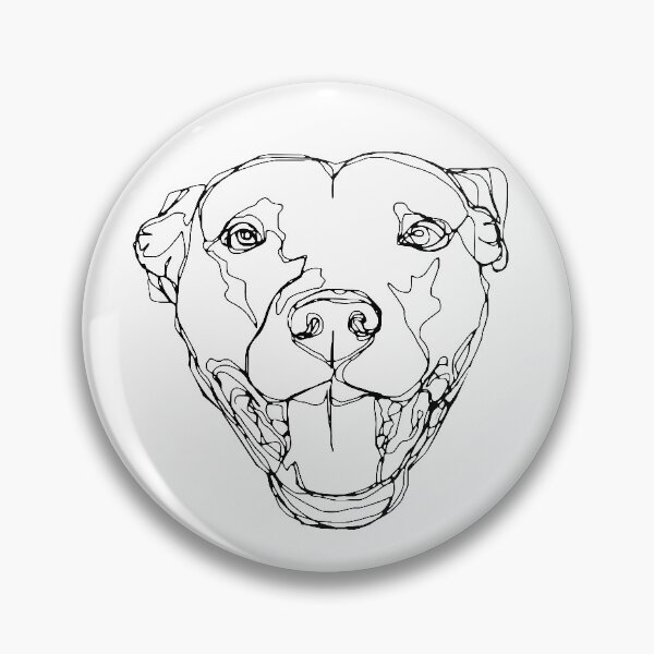Item preview, Line-work Staffy designed and sold by EmmaQuills.