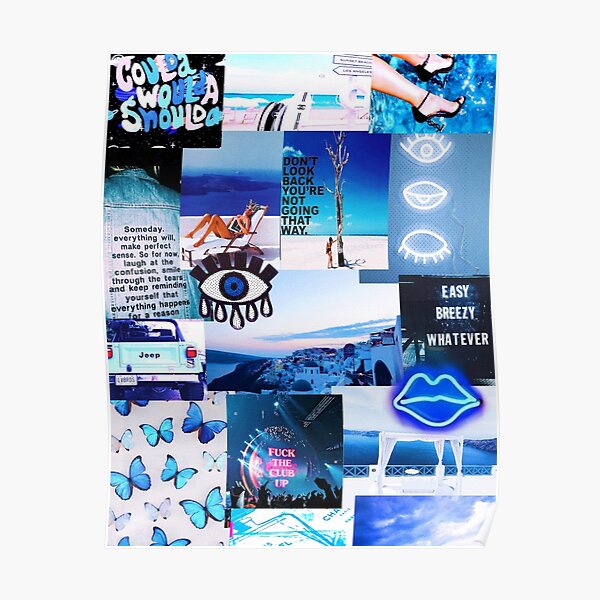 Blue Vibes Poster