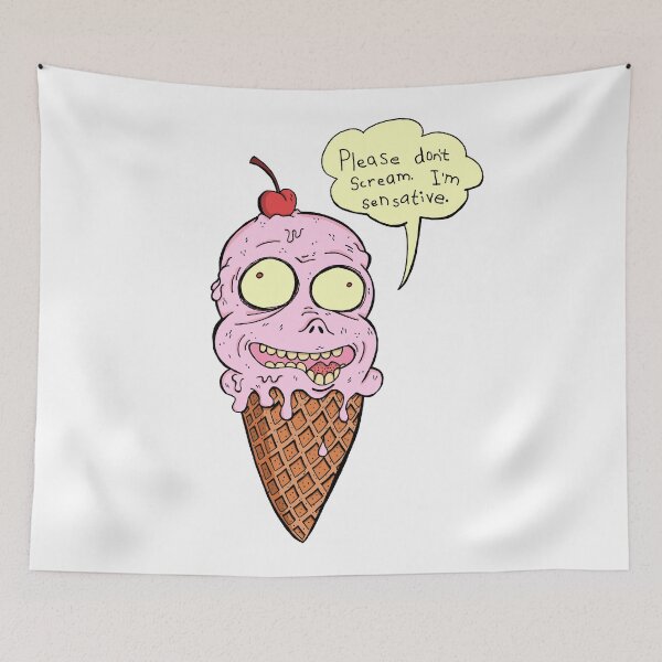 Item preview, Sensitive Summer Ice Cream Creep - Pink designed and sold by AwfulWaflePress.