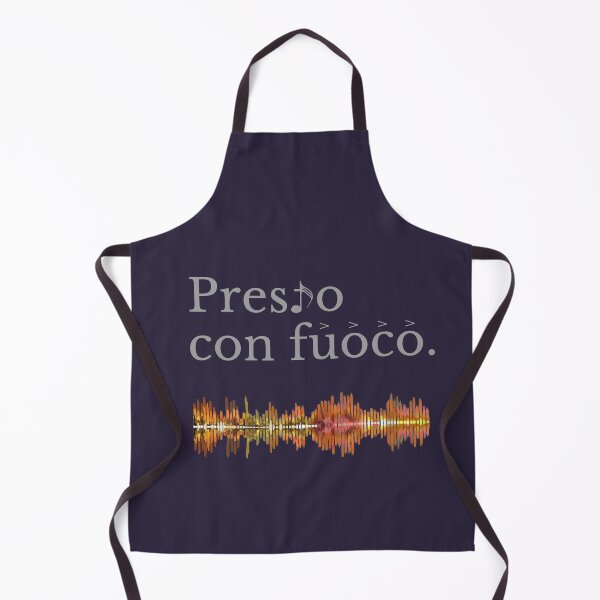 Item preview, Presto con fuoco sound waves - music tempo marks designed and sold by Rockomusic.