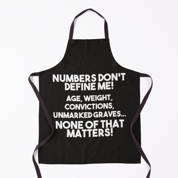 Item preview, Numbers don't define me (white text) designed and sold by BrownRoach.