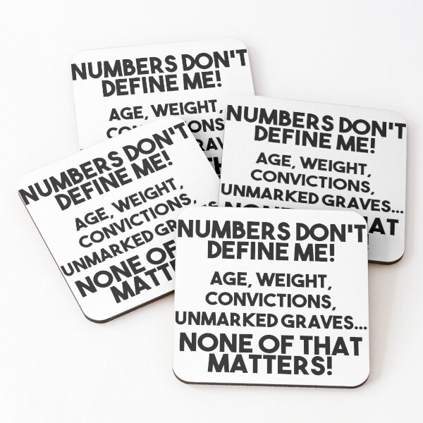 Item preview, Numbers don't define me... designed and sold by BrownRoach.