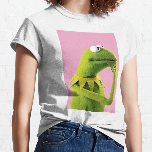 Kermit The Frog Sipping Tea Mens Tank Tops Casual Tees Sleeveless T-Shirt