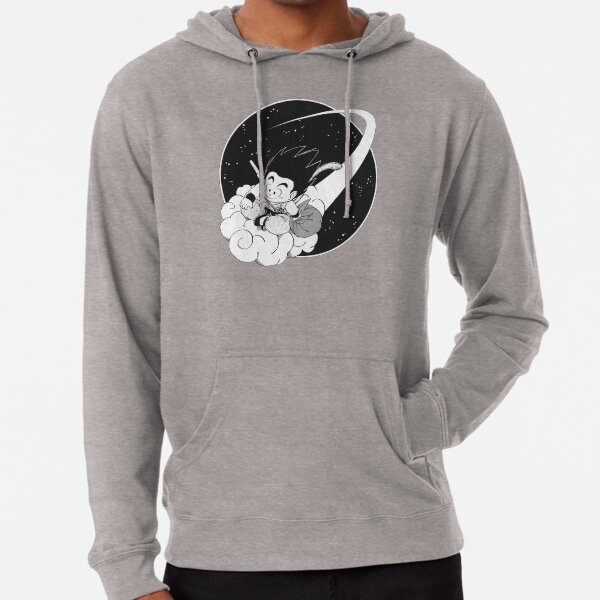 Kid Goku With Monkey Lightweight Hoodie By Lunar0000 Redbubble Somersault cloud) is a magical, yellow cloud that serves as a way of transportation.