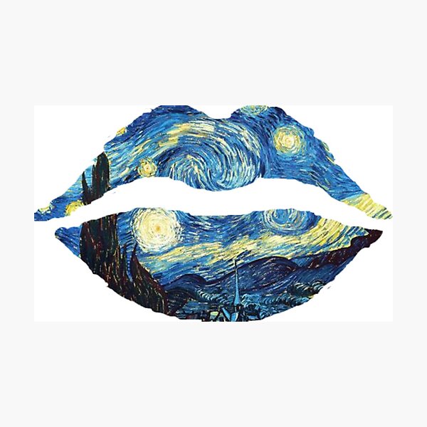 Item preview, Van Gogh Lips designed and sold by emma-michal.
