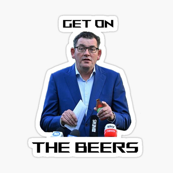"Get on the beers" Sticker