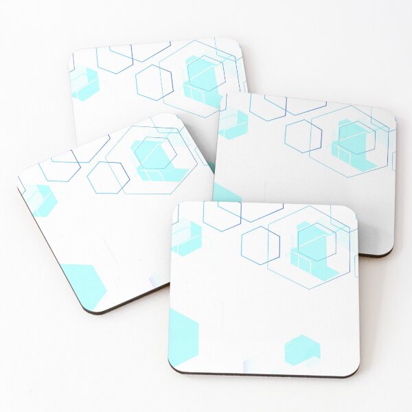 Item preview, Blue scale pattern in hexagon designed and sold by Zen-Dragon.