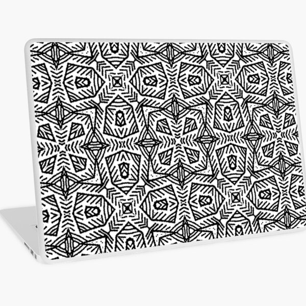 Black and White No.3 Laptop Skin