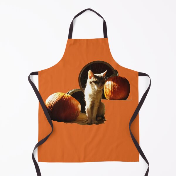 Item preview, Halloween Cat with Pumpkins designed and sold by GingerBlooms.