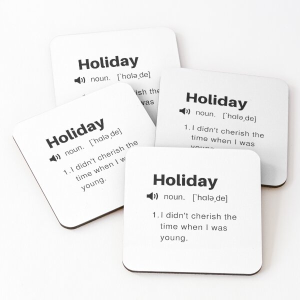 Item preview, Funny Holiday Definition designed and sold by Sleepy Cat Design.