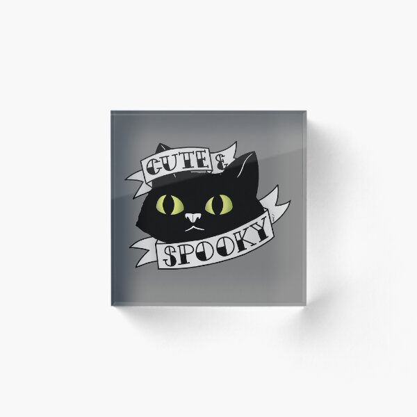 Cute and Spooky Acrylic Block