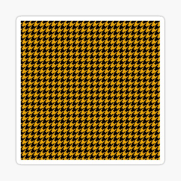 Mustard Houndstooth Sticker
